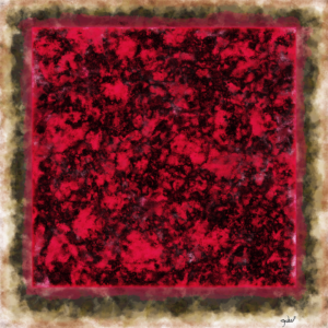 "Red Square" with signature. Original art.